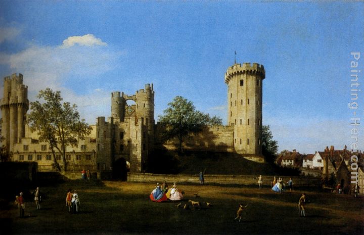 The Eastern Facade Of Warwick Castle painting - Canaletto The Eastern Facade Of Warwick Castle art painting